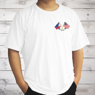 Camiseta Bandeira Filipina Americana Patrimônio Filipino Vi