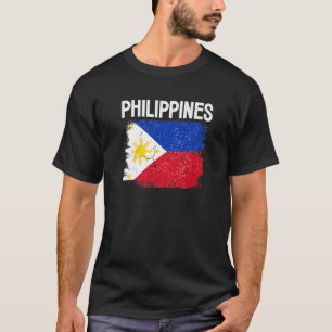 Camiseta Bandeira Filipinas Futebol de Vintage - Orgulho do