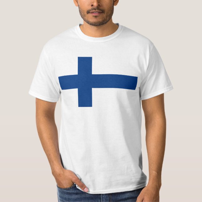 Camiseta Bandeira Finlândia FI (Frente)