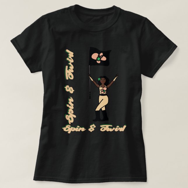 Camiseta Bandeira Flor de Pêssego (Frente do Design)
