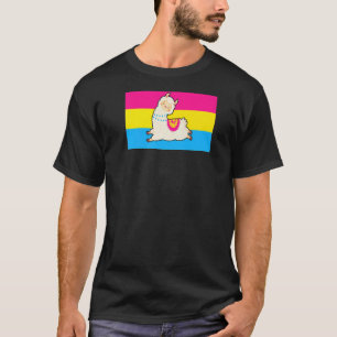 Camiseta Bandeira Floral do Orgulho Pansexual do Amor de Ll