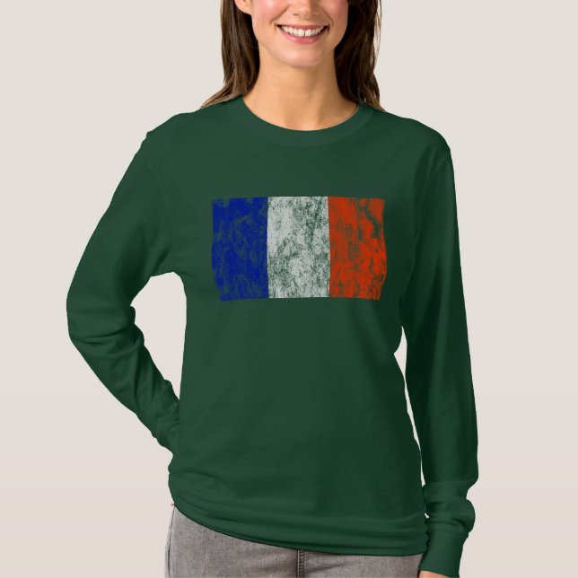 Camiseta bandeira frança (Frente)