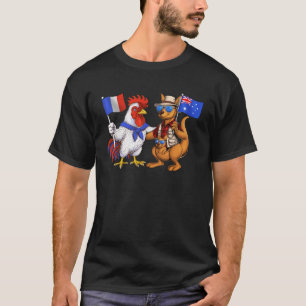 Camiseta Bandeira França Austrália Raízes Francesas Herança