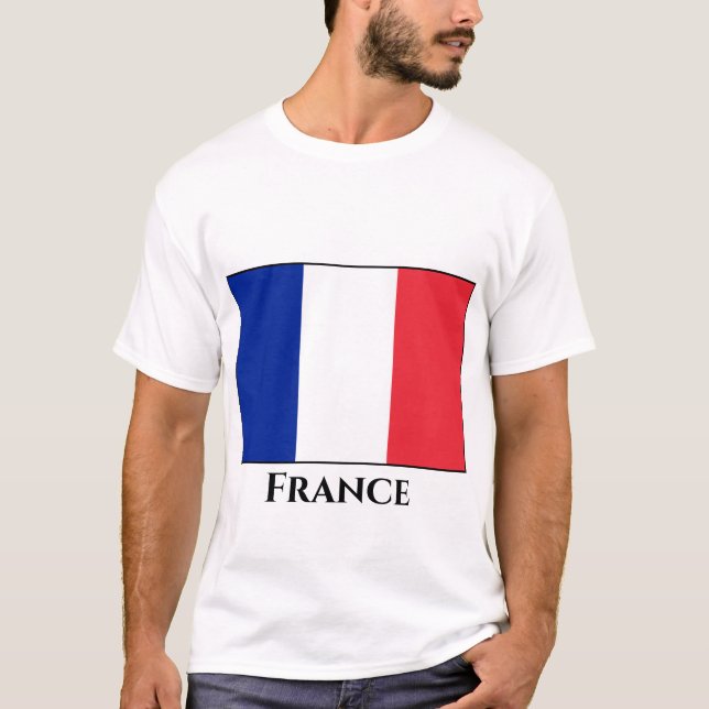 Camiseta Bandeira França (Francês) (Frente)