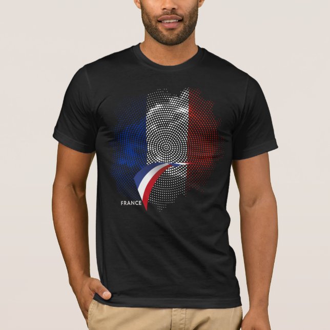 Camiseta bandeira francesa (Frente)