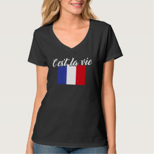 Camiseta Bandeira francesa França C'est La Vie Y'all