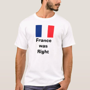 Camiseta Bandeira francesa, FrancewasRight