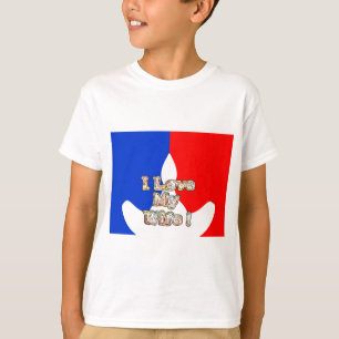Camiseta Bandeira francesa Hakuna Matata Eu adoro a imagem 