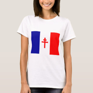 Camiseta Bandeira francesa livre das forças