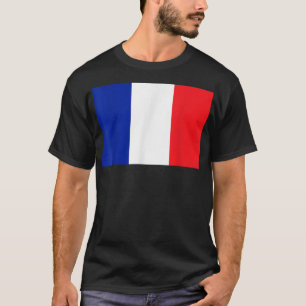 Camiseta Bandeira francesa ou Bandeira da França 