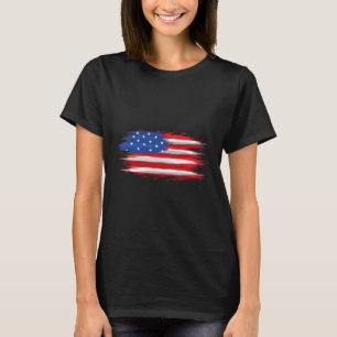 Camiseta Bandeira Funny Dos Eua Patriótica Dia 4 De Julho D