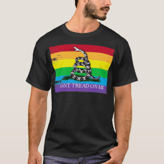 Camiseta Bandeira Gadsden LGBT Donamp39t pisada em mim Libe