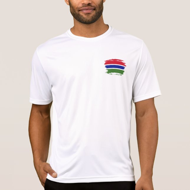 Camiseta Bandeira Gâmbia (Frente)