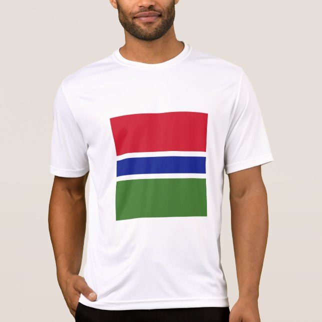 Camiseta Bandeira Gâmbia (Frente)