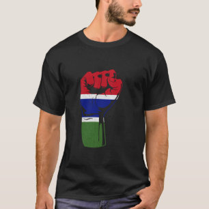 Camiseta Bandeira Gambiana Orgulho Patriótico Gambiano Gâmb
