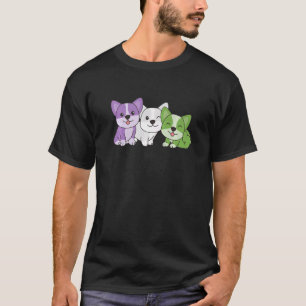 Camiseta Bandeira Genderqueer Orgulho Lgbtq Cães Corg Gende