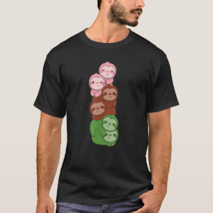 Camiseta Bandeira Ginossexual Pilha Orgulho Lgbtq Preguiças