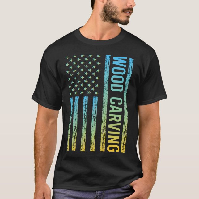Camiseta Bandeira Gradiente 02 Madeira Que Escava Madeira (Frente)