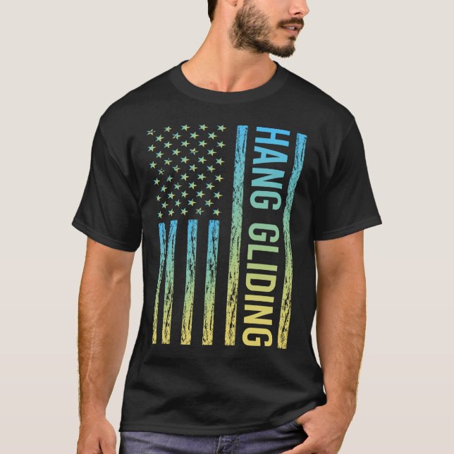Camiseta Bandeira Gradiente Asa Delta Planador (Frente)