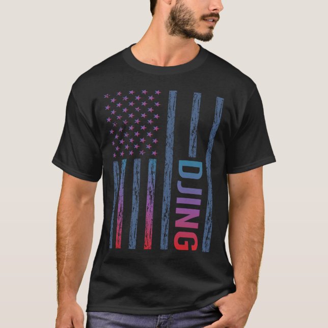Camiseta Bandeira Gradiente Djing DJ Disc Jockey Deejay (Frente)