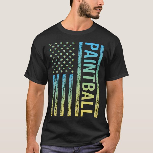 Camiseta Bandeira Gradiente Paintball (Frente)