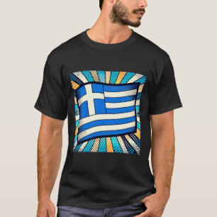 Camiseta bandeira grega