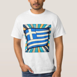 Camiseta bandeira grega