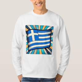 Camiseta bandeira grega
