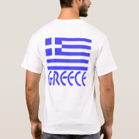 Bandeira Grega com a Palavra Grécia Abaixo em Text