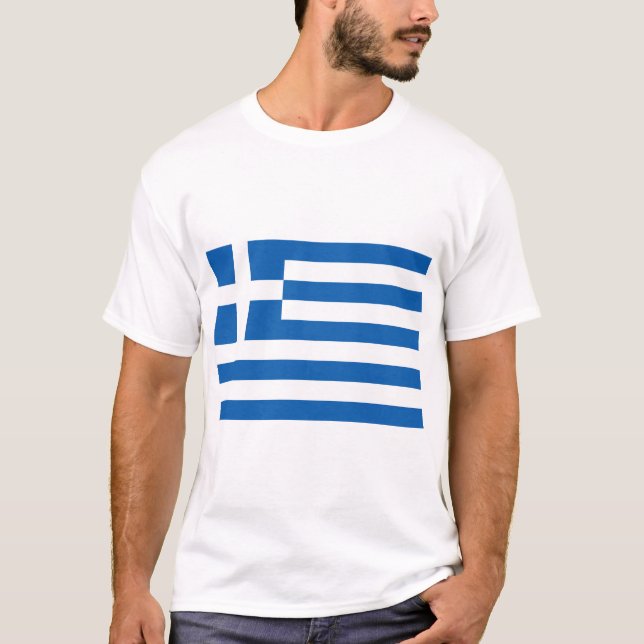 Camiseta Bandeira grega (Grécia) (Frente)