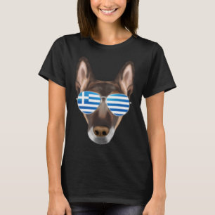 Camiseta Bandeira Grega Malinoi Dog Grécia Pocket