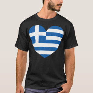 Camiseta Bandeira Grega Orgulho Amor Coração