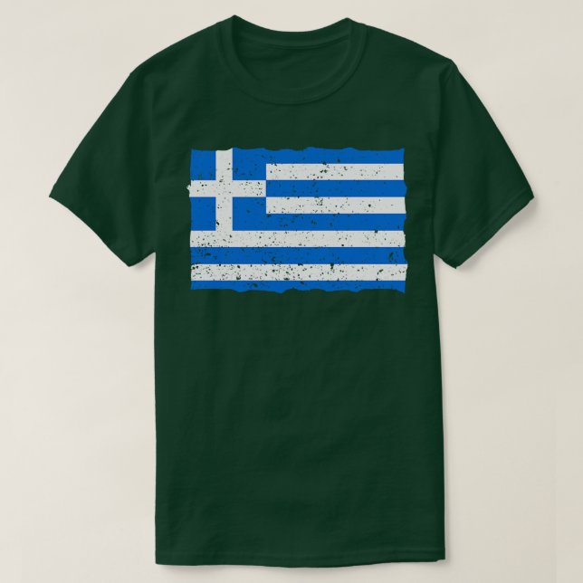 Camiseta Bandeira Grega Vintage (Frente do Design)