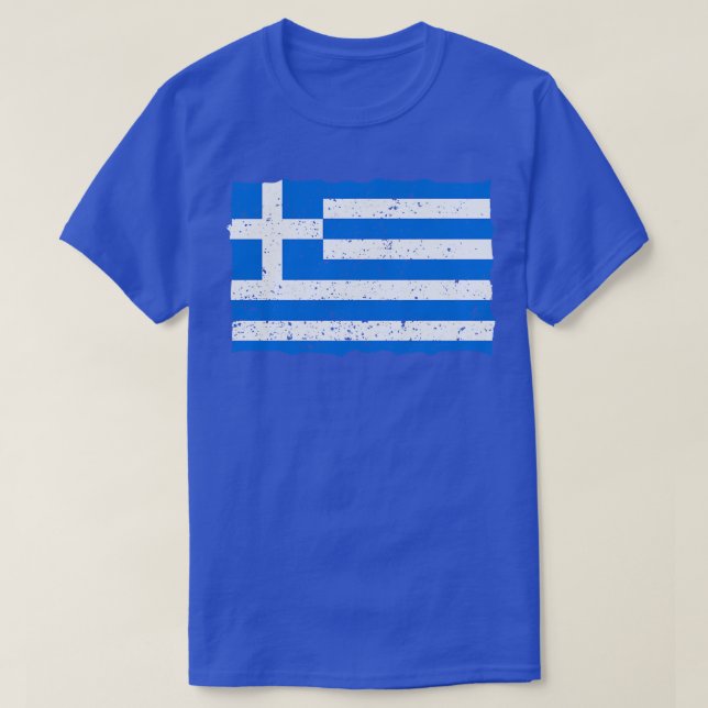 Camiseta Bandeira Grega Vintage (Frente do Design)