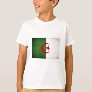 Camiseta Bandeira Grunge da Argélia
