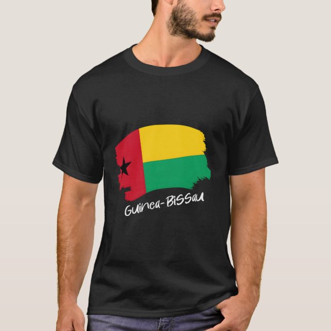 Camiseta Bandeira guineense Guiné-Bissau (Frente)
