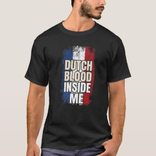 Camiseta Bandeira Holandesa Dentro de Sangue