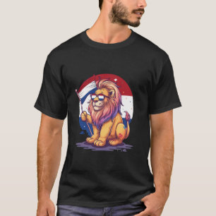 Camiseta Bandeira Holandesa Leão Holanda Orgulho Holandês D