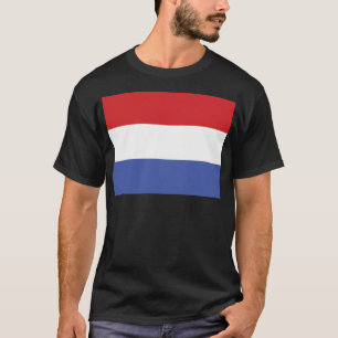 Camiseta Bandeira holandesa. Países Baixos. Holanda.