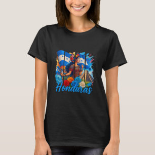 Camiseta Bandeira Hondurenha Copan Honduras Viagem Férias e