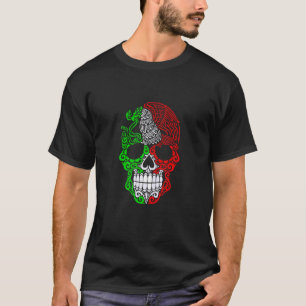 Camiseta Bandeira Hondurenha Mexicana Crânio de Açúcar Hond