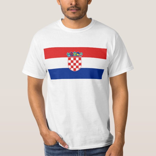 Camiseta Bandeira hora Hrvatska de Croatia (Frente)