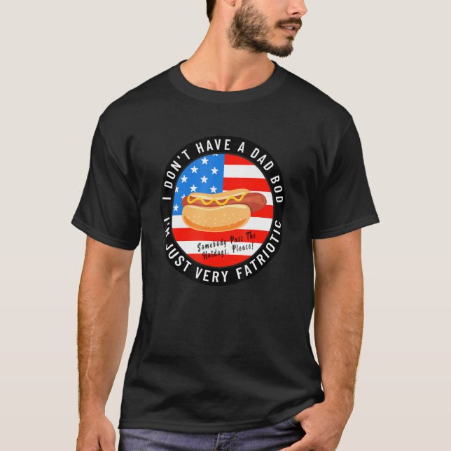 Camiseta Bandeira Humor-Americano de Bacalhau Pai na Cara G (Frente)