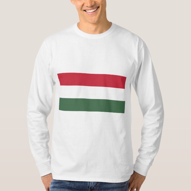 Camiseta Bandeira Húngara (Frente)