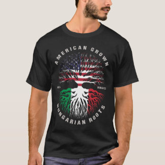Camiseta Bandeira Húngara Crescente Americana