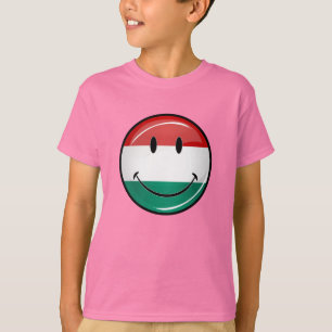 Camiseta Bandeira húngara de sorriso