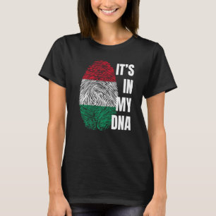 Camiseta Bandeira Húngara Dna Fingerprint Hungria