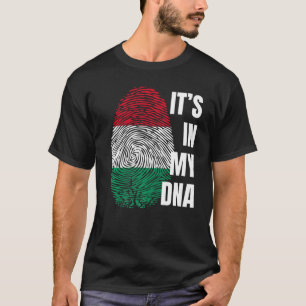 Camiseta Bandeira Húngara Dna Fingerprint Hungria
