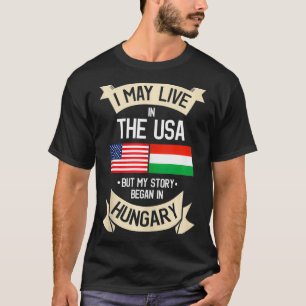 Camiseta Bandeira Húngara dos EUA