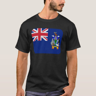 Camiseta Bandeira Ilhas Geórgias do Sul e Sandwich do Sul